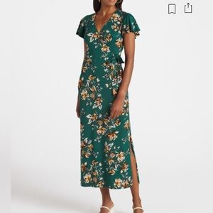 Fortune + Ivy Faux Wrap Knit Maxi Dress - Size M